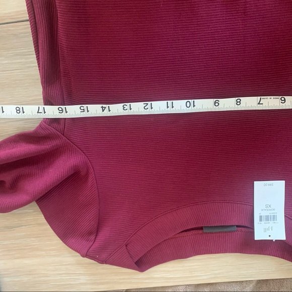 J. JILL WEAREVER COLLECTION Shift Ribbed Long Sleeve Dress Bordeaux Size… - Picture 11 of 12